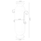 Uniquewise Decorative White Metal Floor Vase With 2 Gold Handles for Entryway, Living Room or Dining Room QI004444 - alternate 7